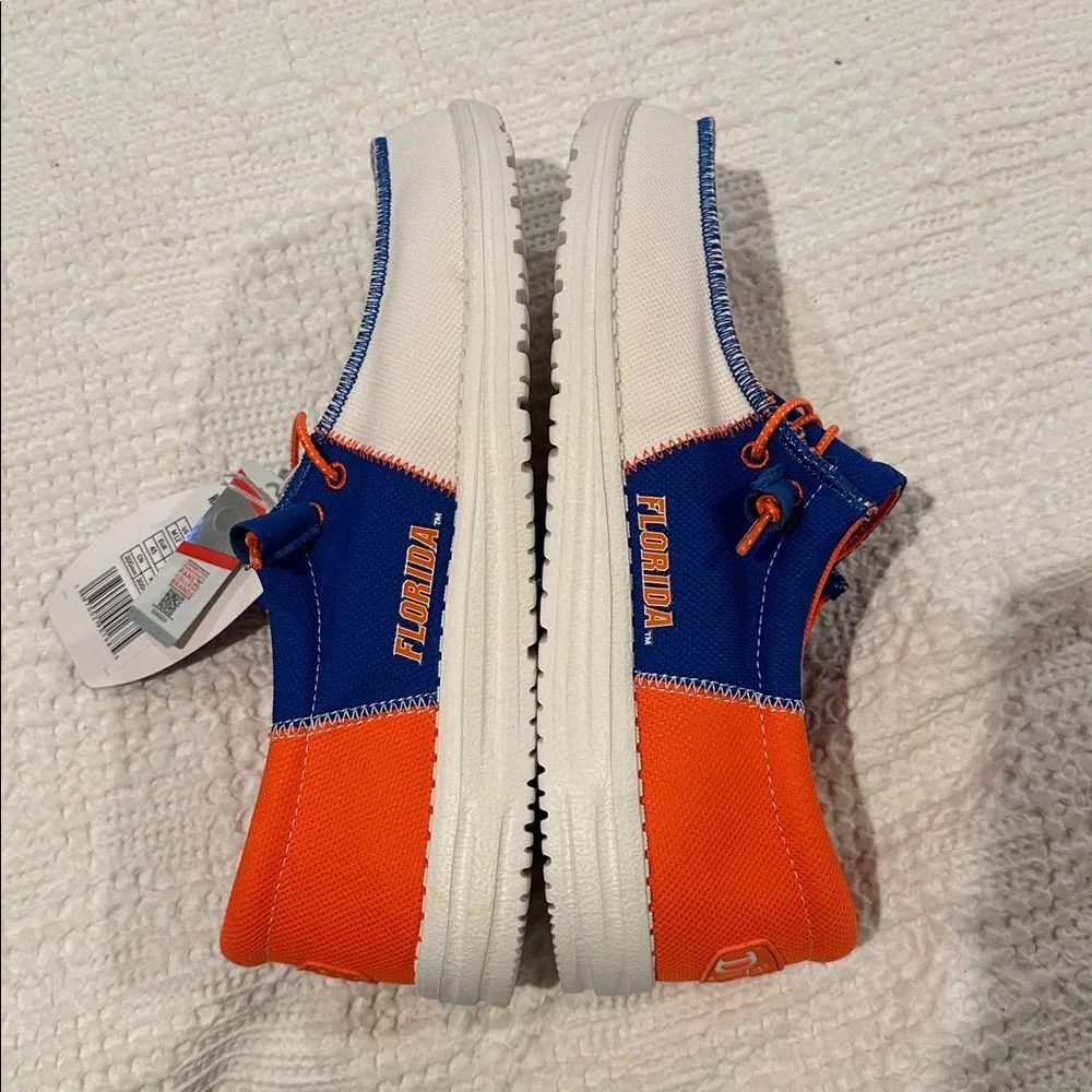 HEY DUDE Wally Tri Florida Gators Men’s 12 NWT College Spirit Orange Blue White - Picture 4 of 9